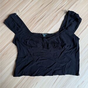 Women’s Wild Fable Black Cap Crop top